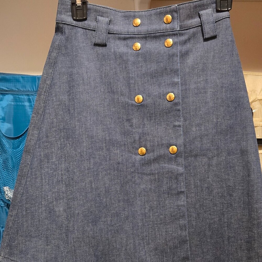 Denim Louis Vuitton skirt